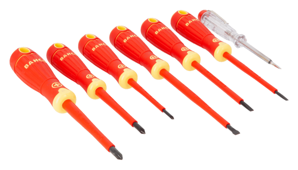 Juego de atornilladores Aislados 1000V 7Pza (Bahco)