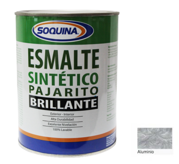 Esmalte Sintetico brillante de 1/4 de galon