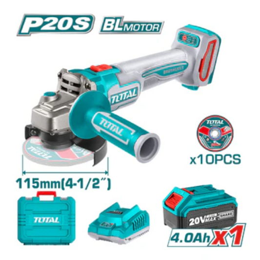 Esmeril angular Inalambrico 4.1/2" Total