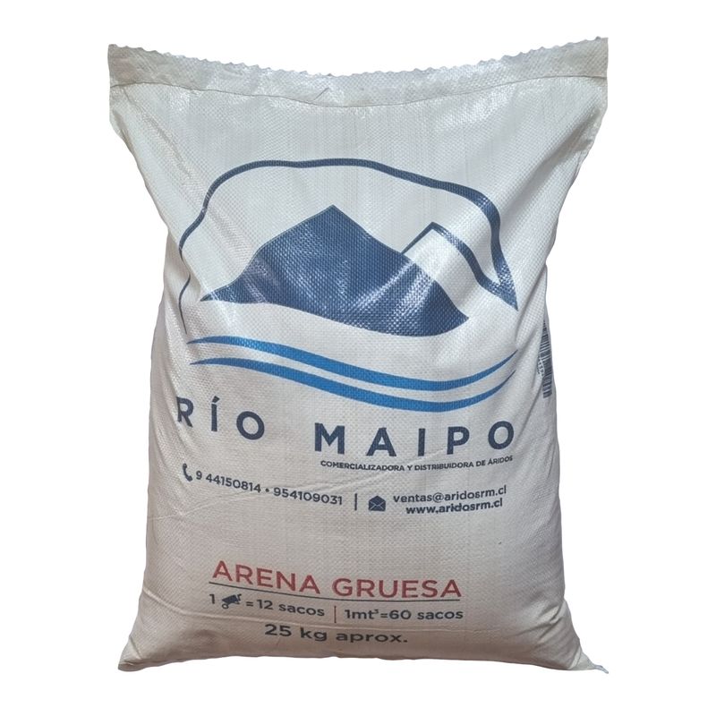 Saco de Arena Gruesa 25 Kg
