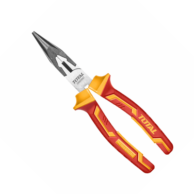 Alicate aislado punta Total 1000V 8"