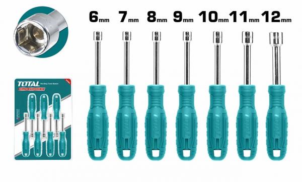 Juego de atornillador Dados 7 Pza (Total)