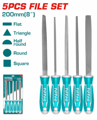 Juego de limas fierro Total 5 Pza