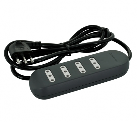 Alargador múltiple 3m (negro)