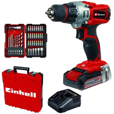 Taladro Inalambrico Einhell 18V TE-CD 18/2 Li +39acc. (1x2.5Ah)