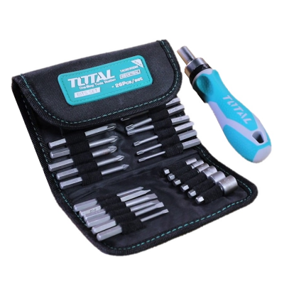 Atornillador punta intercambiable 26 Pza (Total)