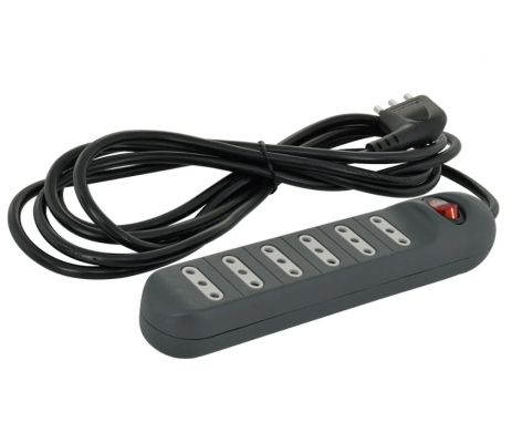 Alargador múltiple 3m (negro)