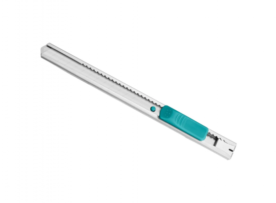 Cuchillo cartonero 9 m/m metálico (Total)
