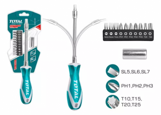 Atornillador Manual Flexible Total