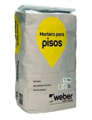 Mortero piso Weber 25Kg