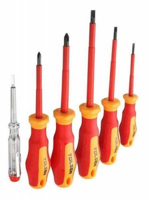Juego de atornilladores Aislados 1000V 6 Pza (Tolsen)