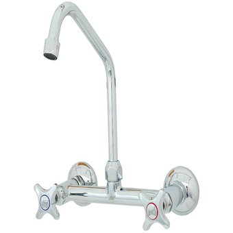 Llave lavaplato combinación muro