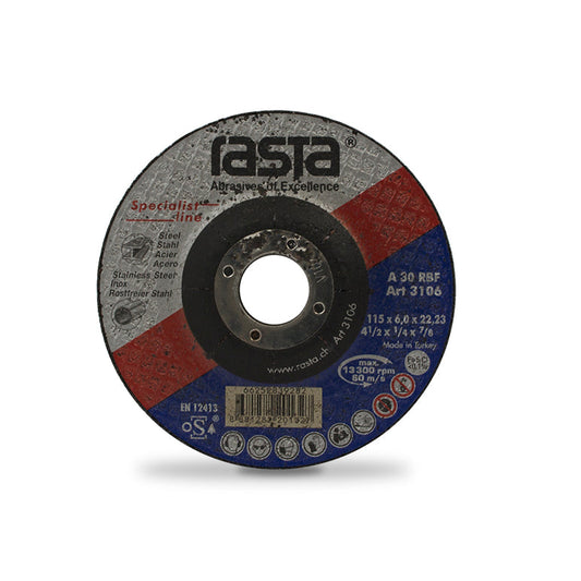 Disco Corte Rasta Esmeril Abrasivo y Perforaciones