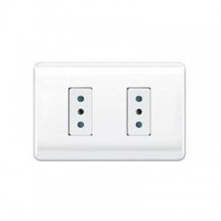 Enchufe embutido doble 10A