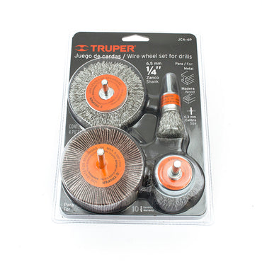 Gratas Taladro Juego 4Pzs.Truper