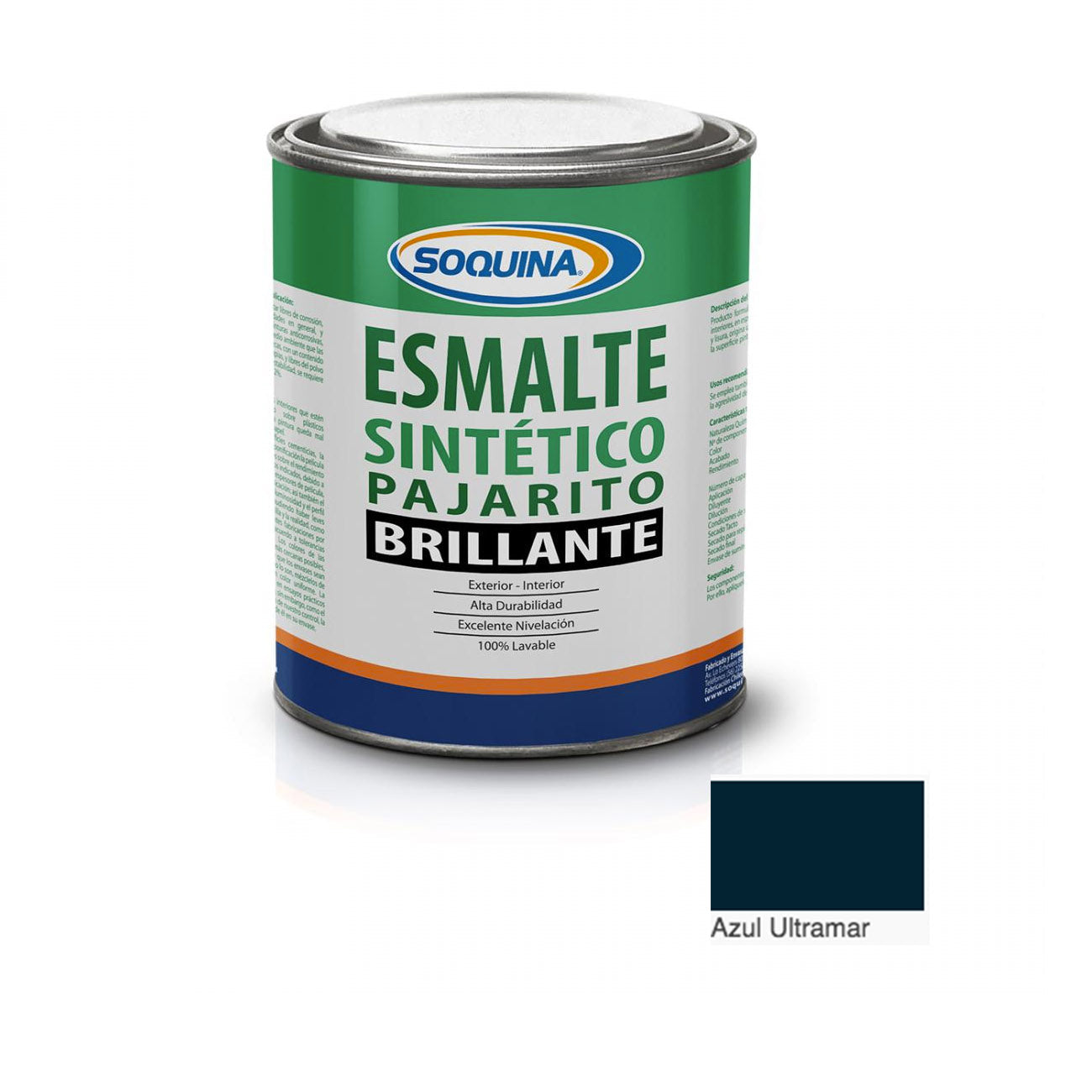 Esmalte Sintetico brillante de 1/4 de galon