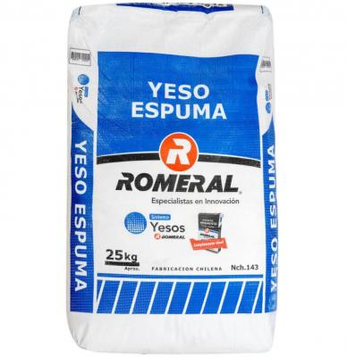 Yeso Romeral Saco 25 Kg