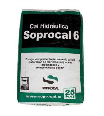 Cal Hidráulica en Saco 25 Kg